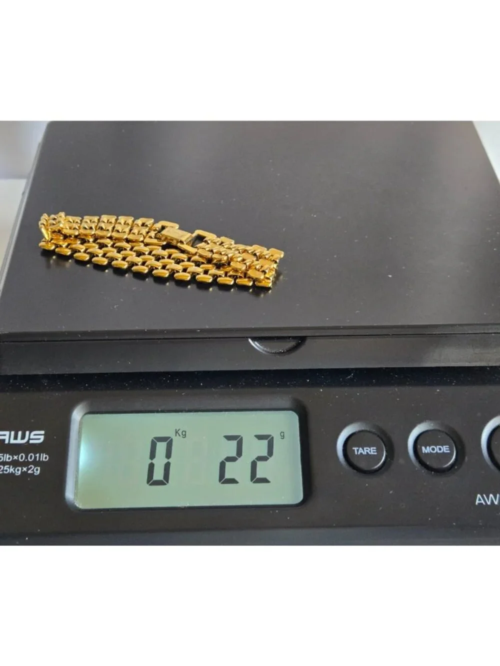 Napier Panther Link Gold Tone Mesh Bracelet Fold Over Clasp 5 Rows Vintage